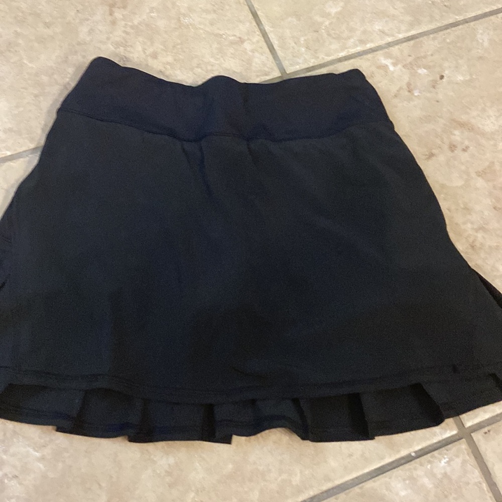 Lululemon Run Pace Setter Pleated Black Tennis / Golf Skirt Sz 2T skort - Picture 7 of 9